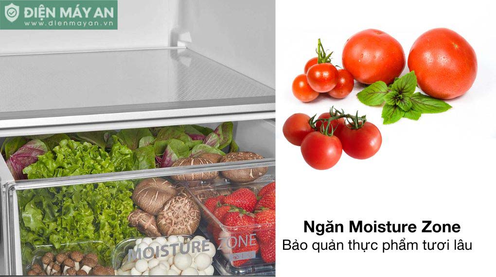 Tủ Lạnh Toshiba Inverter 515 Lít GR-RF675WI-PMV(06)-MG - ngăn Moisture Zone